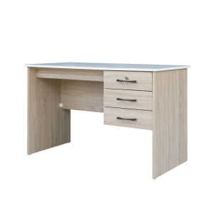 Living Mall Derek Study Computer Office Table Carb-P2 Certified with Drawer w/ Lock in 4 Colours
