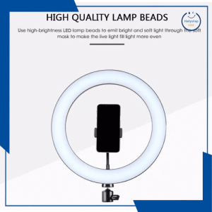 HKS- PAKET LENGKAP RING LIGHT LED 33CM Lampu 33 cm Make Up Lampu + TRIPOD 21M + HOLDER HP Ringlight