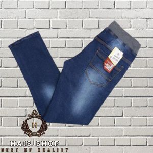 CELANA JEANS PANJANG PRIA/CELANA DENIM PRIA/CELANA JEANS PINGGANG KARET/CELANA JEANS PANJANG SLIM FIT BISA COD premium good quality murah nampol