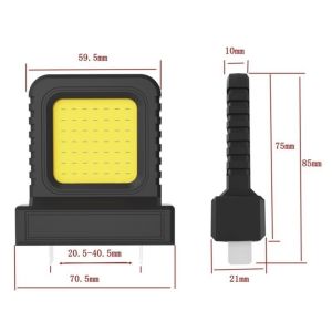 2.0 Bright LED Work Light 12-72V Power Tool Lithium Battery Work Light Emergency Fit Jobsite Gear