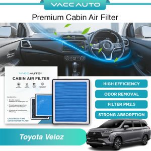 Toyota Veloz W100 W150 (2022-2027) Cabin Aircond Filter Auto Air Conditioning Fresh Air Filter Replacement Parts VACCAUTO Car Accessories