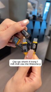 Cáp sạc nhanh 240W 4 trong 1 cáp sạc điện thoại làm từ silicone dài 1.2 mét nhiều giao diện: USB-A USB-C Type-CLN