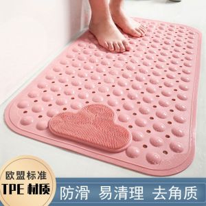 แผ่นรองกันลื่นในห้องน้ำแผ่นรองเสื่อนวดตัวฝักบัวสำหรับห้องน้ำในบ้านกันตกพรมปูพื้นกันน้ำพิเศษสำหรับห้องอาบน้ำโรงแรมพรมเช็ดเท้า