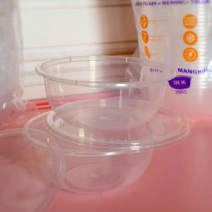 Thinwall BOWL / MANGKOK 200 - 750 ml / Thinwall bulat / bowl KLIR / tempat makan bulat plastik bening KLIR - ANTI BOCOR - ANTI PECAH isi 25pcs