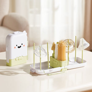 【QERAL】7 IN 1 แปรงล้างขวด แปรงขวดนม อเนกประสงค์ ชุดพกพาซิลิโคน ปลอด BPA