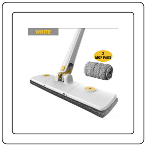 【JJ HOME】Self-twisting Water Quick-drying Mop/ Self-wringing Hands-free Flat/Free2MopHeads