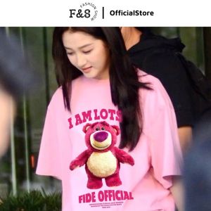 Áo thun in hình gấu LOTSO Áo phông basic cổ tròn nam nữ mặc cực chất