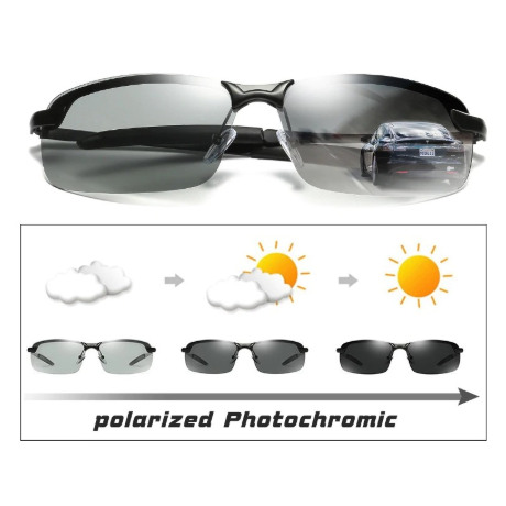 kaca mata anti silau anti UV photochromic polarized sunglasses