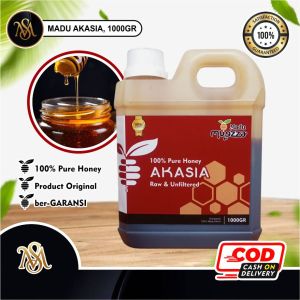 MADU MURNI ASLI AKASIA 1KG Grade A  100% Original Raw Honey by Madu Muezza