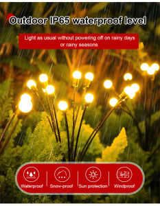 Balcony Outdoor Waterproof Landscape Decoration Patio Arrangement Firefly Lights