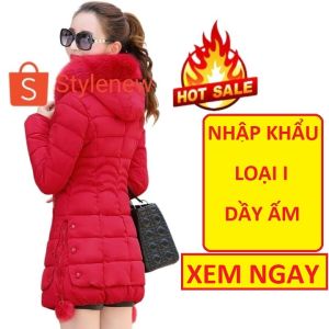 ÁO PHAO NỮ Stylenew Mũ Lông Hàn Quốc Loại 1 Dày ẤmNhiều MàuHàng Nhập Cao CấpDáng Dàiáo khoác phao Mã PHAODAICAOCAP01