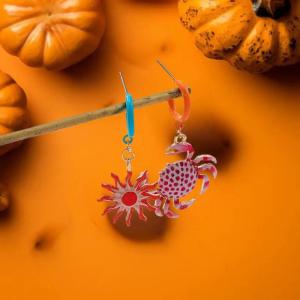 Hmeme 4 cái bộ Cá Nhân Hợp Thời Trang Thiết Kế Sáng Tạo Hợp Kim Sao Biển Cua Bông Tai Cho Phụ Nữ Đảng Đồ Trang Sức Quà Tặng