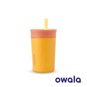 12oz Owala Kids Insulation Stainless Steel Tumbler With Spill Resistant Flexible Straw Easy To Clean Kids Water Bottle Great For Travel