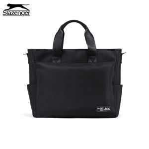 Slysinger (Slazenger) Beg Tangan Beg Bahu Beg Dokumen Beg Messenger Lelaki Beg Perniagaan Nilon Beg Komputer Riba 16 Inci