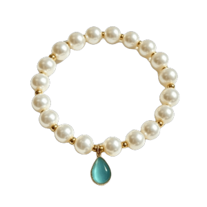 ZHUJI Water Droplet Pendant Cat Dog Choker Beaded Adjustable Dog Necklace Elegant Luxury Cat Princess Necklace Kitten