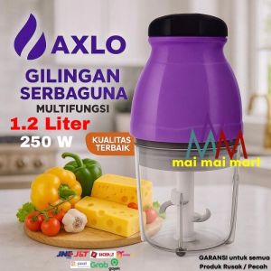 BLENDER KAPSUL Blender Bumbu Chopper Elektrik 1.2 Liter Packing Bubble Wrap AXLO 977