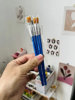 Set 6 - 12 Màu Nước 3ml Kèm Bút Cọ Vẽ Cho Bé Tô Tượng Vẽ Tranh Loại Tốt