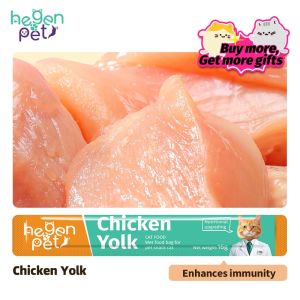 ✨100pcs✨Hegen  Cat Treat  For Enhances Apite Coat Health Gain Weight Fresh Wet Food