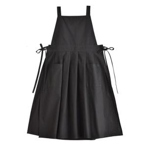 Vintage Pinafore Apron Dress for Women with Pockets Cotton Linen Apron Chefs Aprons for Kitchen Cooking Baking Gardening