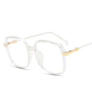 Indo - Kacamata Anti Radiasi Gaya Retro / Eyeglasses Anti Sinar UV / Kacamata Petak Gaya Wanita Anti Radiasi