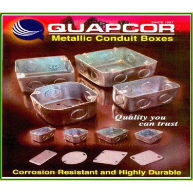 Quapcor DT Metal #16-B ( Junction Box 4 x 4 / Utility Box 2 x 4