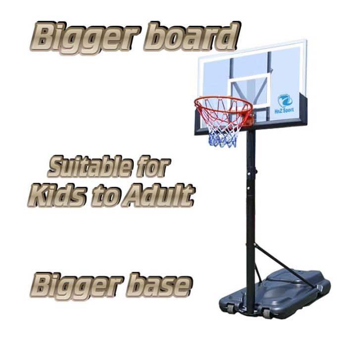 BIGGER BASE Portable Basketball Hoop Basketball Stand rim NBA Standard Height 3.05meter