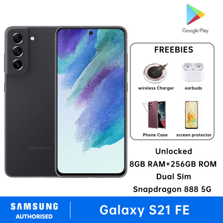 Samsung Galaxy S21 FE 5G Dual Sim 8GB RAM 256GB ROM Snapdragon 888 5G Android Smartphone SM-G990 Lazada PH