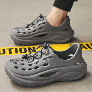 DOANGBO Mens Sandals Luminous Straps and Thick Soles Non-slip Outdoor Lace-up Shoes Sandals