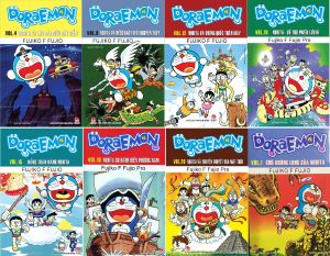 Sách - Combo 8 quyển Doraemon dài (giao tập ngẫu nhiên) + bán kèm 1 bút viết