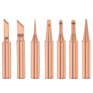 Copper Soldering Iron Tips Circuit Board Soldering Tip Flat Thermal Tips Upgrades for Professional leading Frees Welding