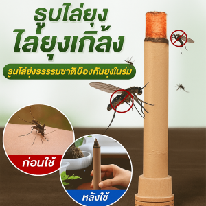 【ไม่มียุงในระยะ 80 เมตร】ธูปโกฐจุฬาลัมพาไล่ยุง สูตรธรรมชาติ ปลอดภัย ไร้สารพิษ ไม้ม็อกซ่าอโรมาเธอราพีป้องกันยุงในครัวเรือน