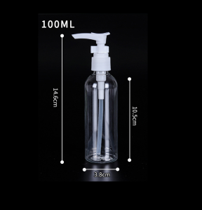 Lọ chiết mỹ phẩm mini chất liệu nhựa trong suốt chại nhựa PET vòi xịt nắp nhấn chai chiết mỹ phẩm du lịch 50ml/100ml