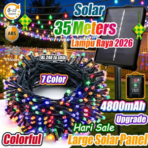 🔥Ready Stock🔥35m 400LED Lampu Raya Solar fairy light Lampu Hiasan Hari raya Auto on/off Lampu led light strip Lampu kelip kelip