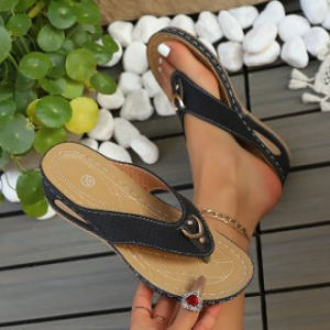 Free Shipping New Summer Collection: Plus-Size WomenS Wedge-Heel Flip-Flops Stylish Beach Sandals