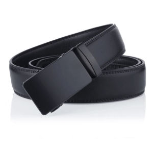 Fashion Business Mens Belt Adjustable Leather Automatic Buckle Belt Exquisite Imitation Leather Belt Crafted with Precision Ideal for Suit