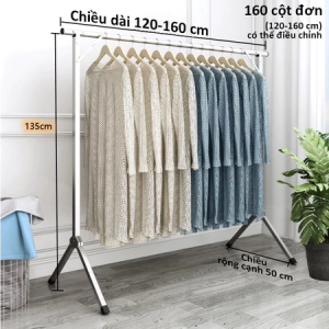 Inox 304 Sào Phơi Quần Áo Gấp Gọn/Giá Phơi Quần Áo Cây Treo 160cm/200cm/240cm chống ẩmngoài trời/trong nhà