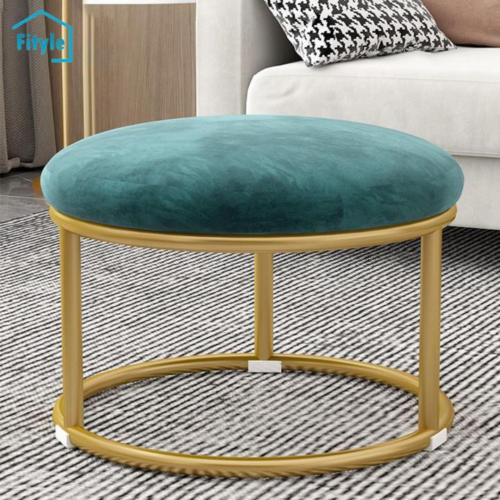 Fityle Foot Rest Stool Sofa Tea Stool Padded Seat Non Slip Stool