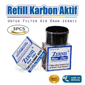 3 PCS [ HANYA Karbon SAJA ] KARBON Refill Zernii Refill isi ulang karbon aktif untuk filter air zernii Refil Carbon Zerni