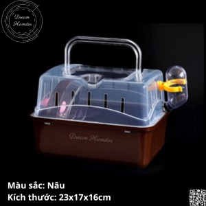Lồng xách tay biệt thự mini full phụ kiện cho hamster và động vật nhỏ