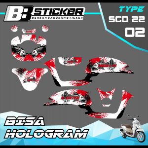 Decal Scoopy BISA HOLOGRAM Full Body Full Block Dekal New Fi 2017 2018 2019 Scd 22