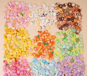 Combo 100 Charm Gắn Dép Sticker dễ thương trang trí ốp điện thoại gắn bình nước handmade...