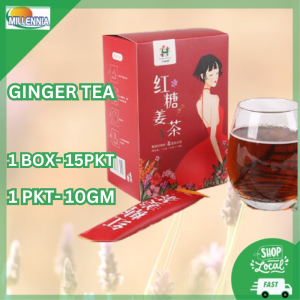 Brown Sugar Honey Ginger Tea 15pkt/pack 便携式茶包1袋15包 红糖姜茶包 老姜汤红枣姜茶颗粒速溶大姨妈茶黑糖茶美颜茶包
