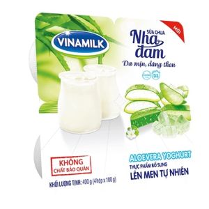 Lốc 4 hộp Sữa chua Nha Đam Vinamilk 100g