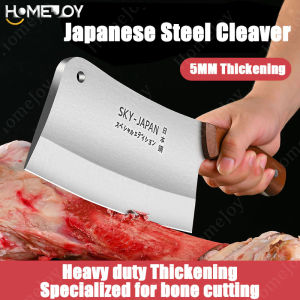Japanese Knife Steel 825g Heavy kitchen knife Thick Bone Cutting Japanese Knife household& Commercial Butcher