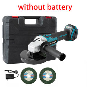Brushless Cordless Angle Grinder 10000RPM Heavy Duty Metal Stone Wood Plastic Cutting Polishing MultiMaterial With Battery Lightweight Safety Guard
