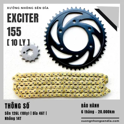 [FreeshipMAX] NHÔNG SÊN DĨA EXCITER 155 14T 46T