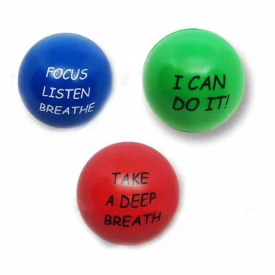 LAZALAI Grip Training Motivational Stress Balls Squeeze Stress Relief Exercise Squeeze Hand Stress Ball Mini PU Grip Strength Balls Kids And Adults