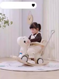 Unicorn Rocking Horse for kids Swinging Horse Rocking chair For Baby Small Wooden Horse BirthdayGift