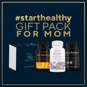 For Mom Gift Pack 1 - VITAMIN D3+K2 REVEAL and COLLAGEN from Herbs of the Earth