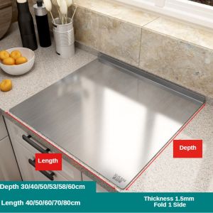 304 Stainless Steel Kitchen Cutting Board Is Easy To Clean Double-sided and Versatile Suitable for Handling Kitchen Vegetables